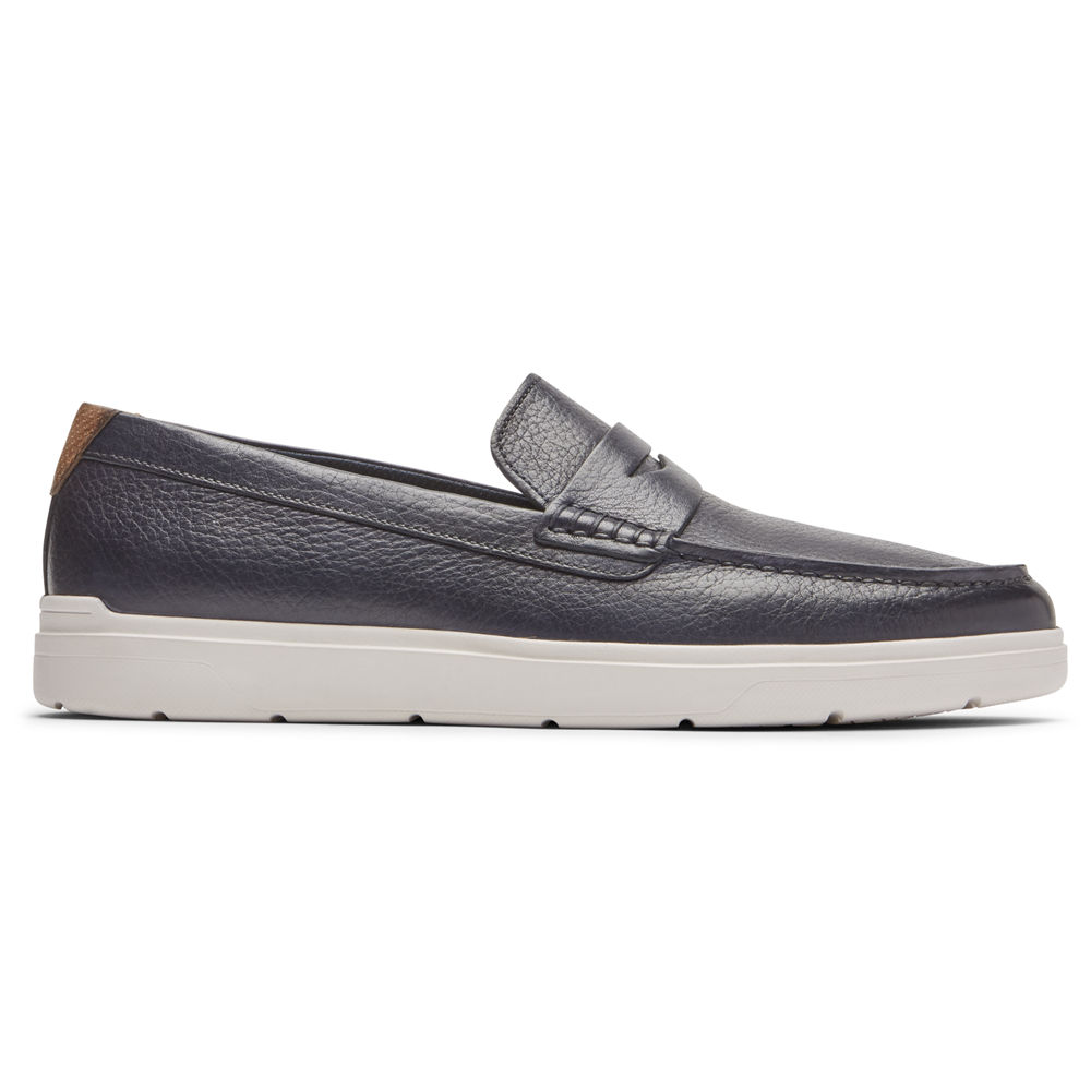 Mocassins Rockport Homem Azuis - Total Motion Lite Penny - 47985TRXI